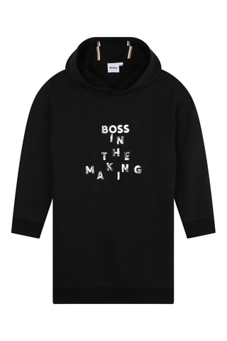 Vestido sudadera con capucha - Negro - Boss