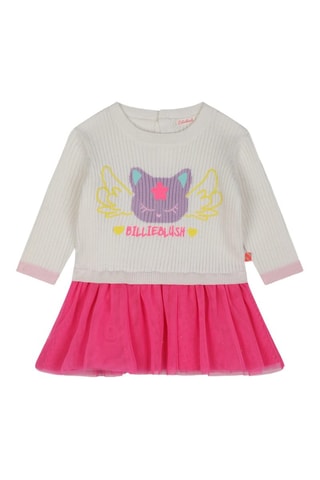 Vestido y leggings - Crudo y rosa - Billieblush
