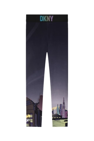 Leggings Batman La Liga de la Justicia DC Comics - Negro y violeta - DKNY