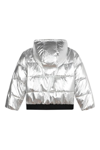 Anorak con capucha - Plateado - Karl Lagerfeld