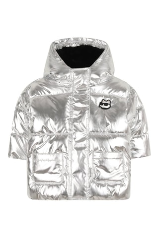 Anorak con capucha - Plateado - Karl Lagerfeld
