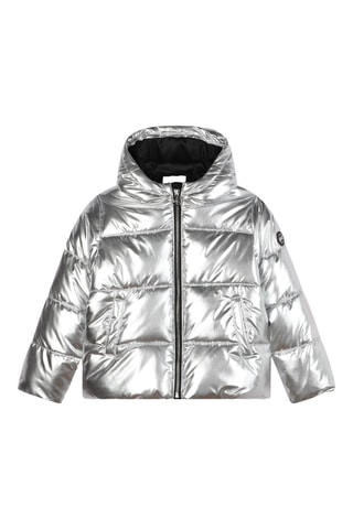 Anorak con capucha - Plateado - Michael Kors