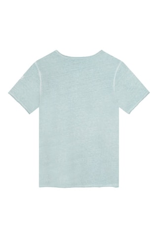 Camiseta de algodón orgánico - Azul claro jaspeado - Zadig