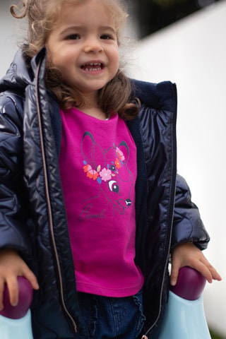 Camiseta de algodón orgánico Bambi Disney - Fucsia - Billieblush