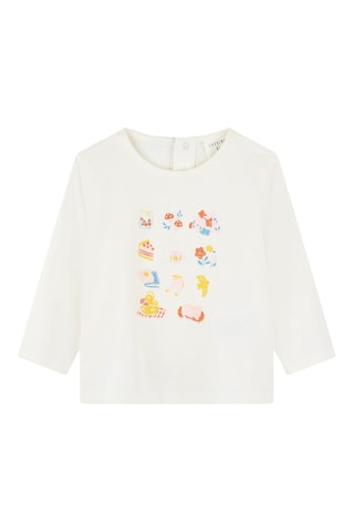 Camiseta de algodón orgánico - Blanco - Billieblush