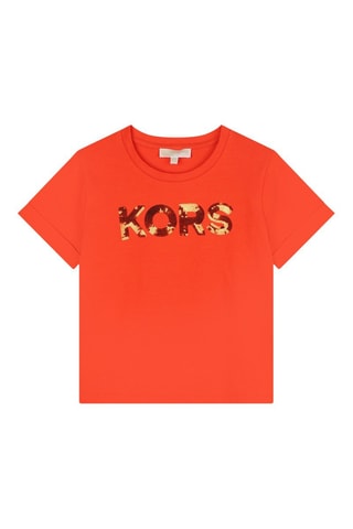 Camiseta de algodón orgánico - Naranja - Michael Kors