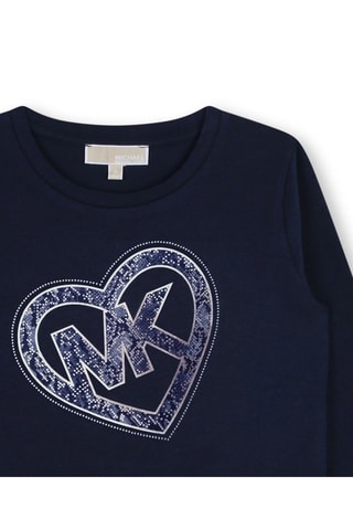 Camiseta de algodón orgánico - Azul marino - Michael Kors