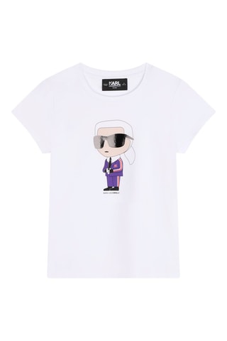 Camiseta de algodón orgánico Karl Lagerfeld - Blanco - Karl Lagerfeld
