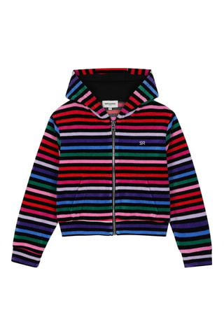 Sudadera con capucha de terciopelo - Negro - Sonia