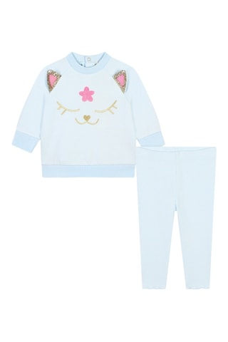 Sudadera y leggings - Celeste - Billieblush