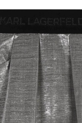 Falda avolantada - Plateado - Karl Lagerfeld