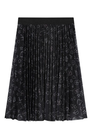 Falda plisada - Negro - Sonia Rykiel