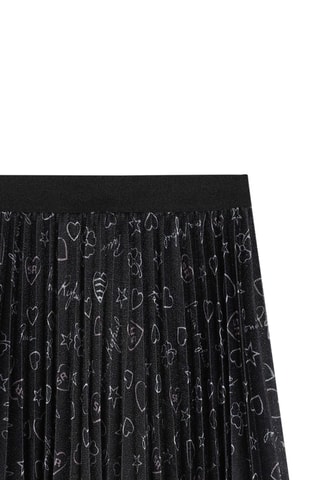 Falda plisada - Negro - Sonia Rykiel