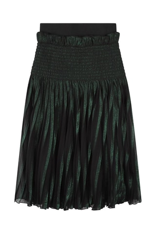 Falda plisada - Verde oscuro - Karl Lagerfeld