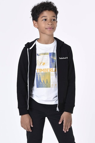 Sudadera de algodón orgánico con capucha - Negro - Timberland