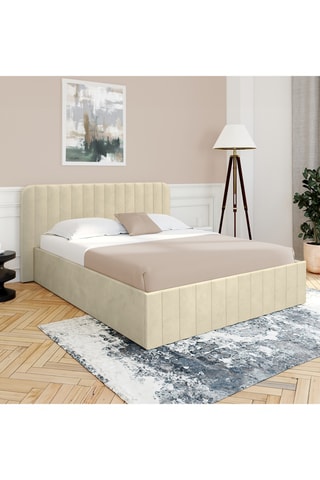 Lit-coffre avec sommier Valentina - Couchage 140 x 190 cm