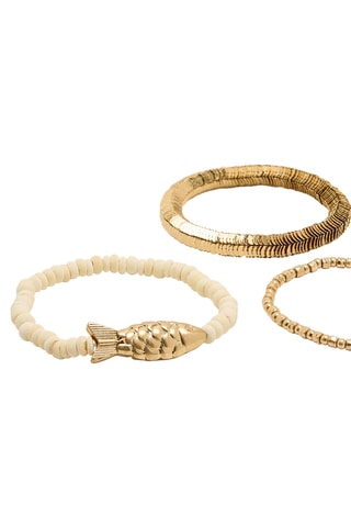 3 bracciali - Dorato