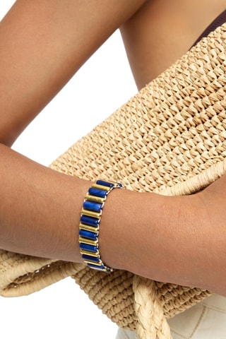 Bracciale - Dorato e blu