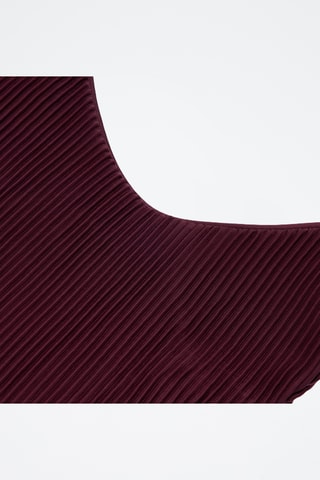 Borsa a spalla in velluto e pochette - Bordeaux