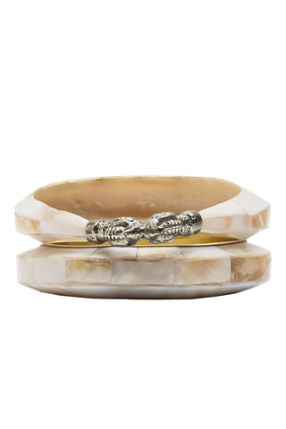2 bracciali bangle - Bianco