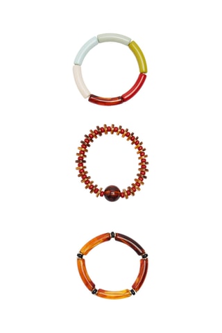 3 bracciali - Arancione