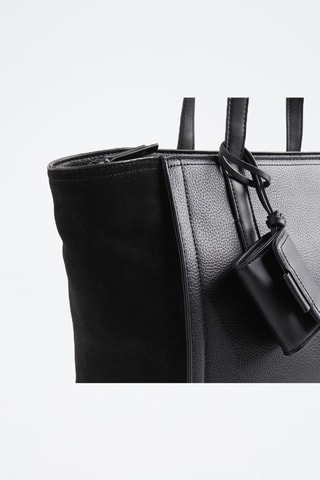 Shopping bag in pelle - Nero