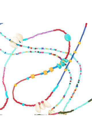 3 collane - Rosso e blu