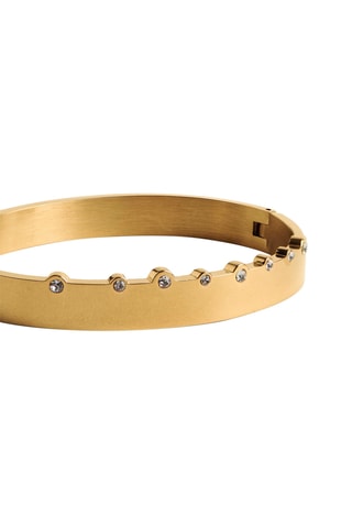 Bracciale bangle - Dorato e bianco