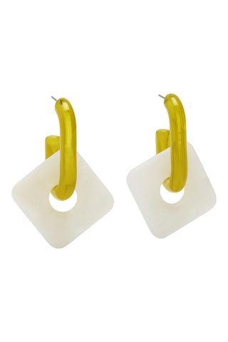 Orecchini - Giallo e bianco