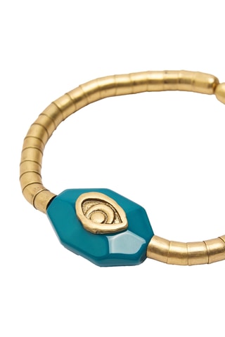 Bracciale bangle - Dorato e blu