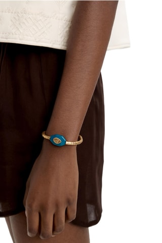 Bracciale bangle - Dorato e blu