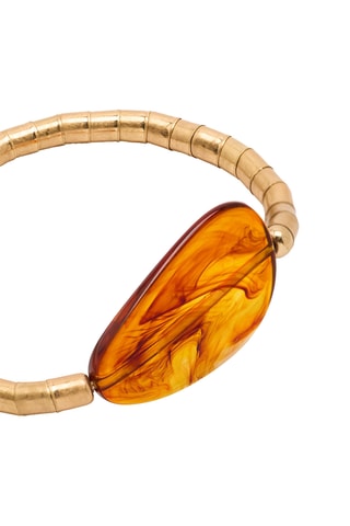 Bracciale - Dorato e arancione