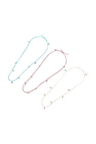 3 collane - Rosso e blu