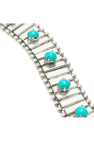 Bracciale - Argentato e blu
