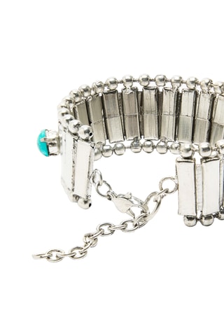 Bracciale - Argentato e blu