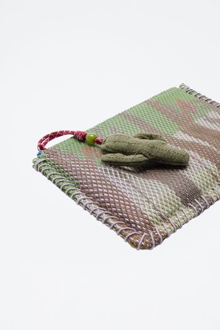 Pochette - Verde, marrone e viola