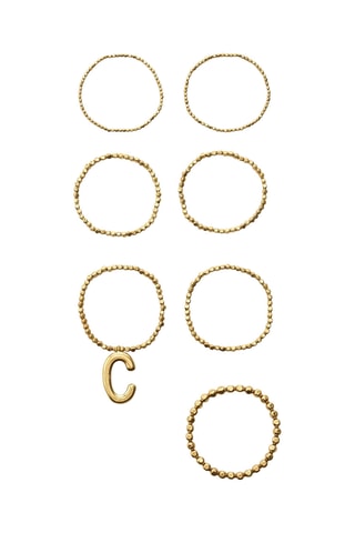 7 bracciali - Dorato
