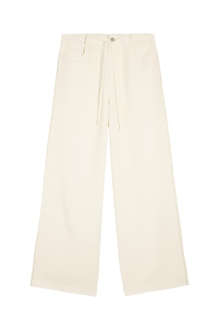 Pantaloni in lino - Giallo