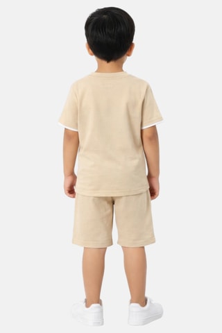 T-shirt et short - Beige