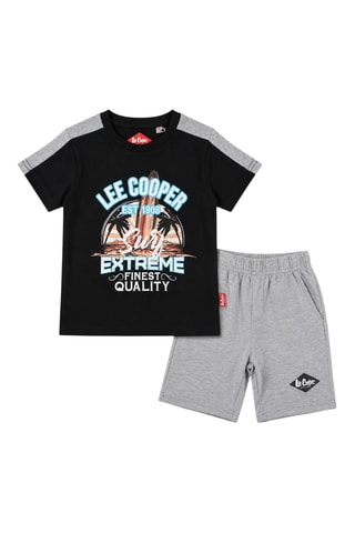 T-shirt et short - Lee Cooper - Noir