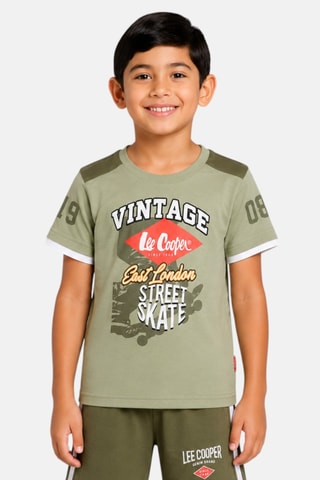 T-shirt et short - Lee Cooper - Kaki