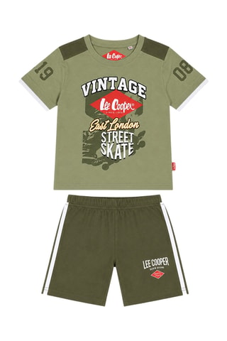 T-shirt et short - Lee Cooper - Kaki