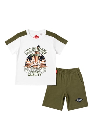 T-shirt et short - Lee Cooper - Blanc