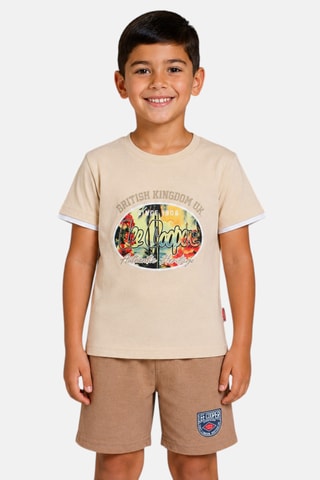 T-shirt et short - Lee Cooper - Beige