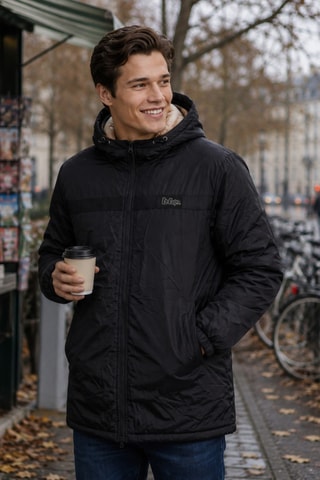 Parka à capuche - Lee Cooper - Noir