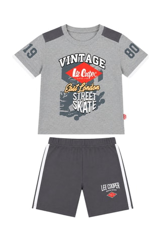 T-shirt et short - Lee Cooper - Gris