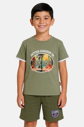 T-shirt et short - Lee Cooper - Kaki