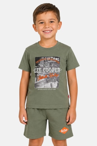 T-shirt et short - Lee Cooper - Kaki