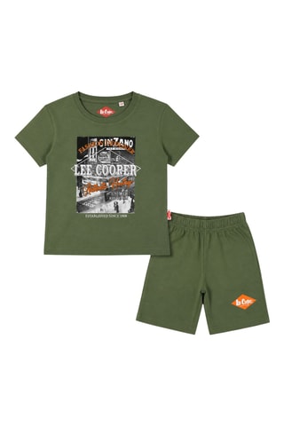 T-shirt et short - Lee Cooper - Kaki