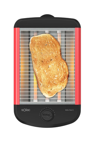 Tostapane - 700 W - Nero, rosso, argentato e grigio
